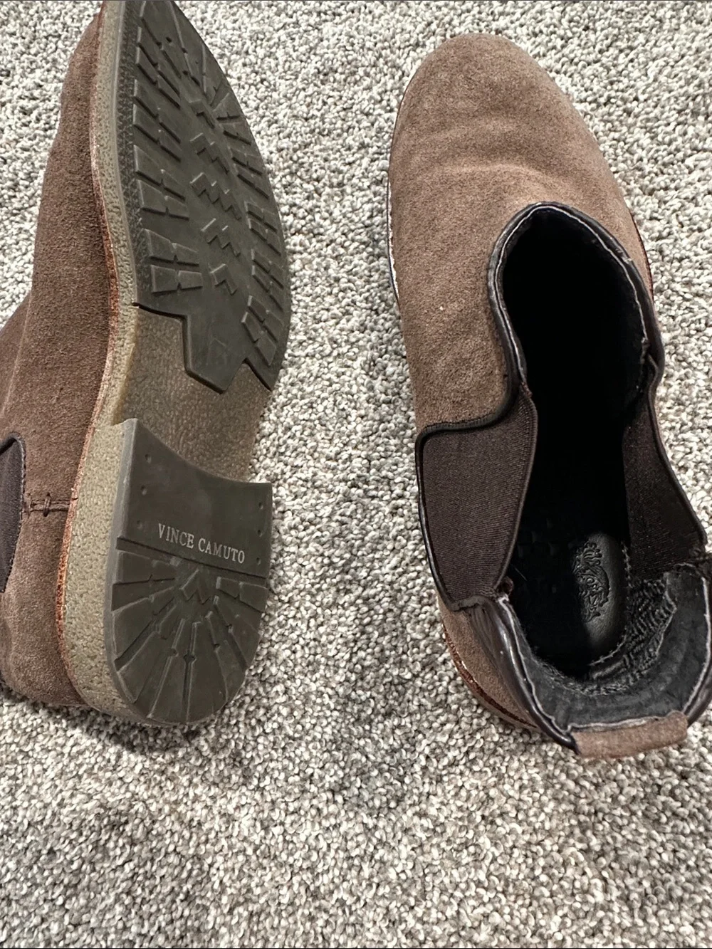 Vince Camuto Men's Brown Suede Dress Boots